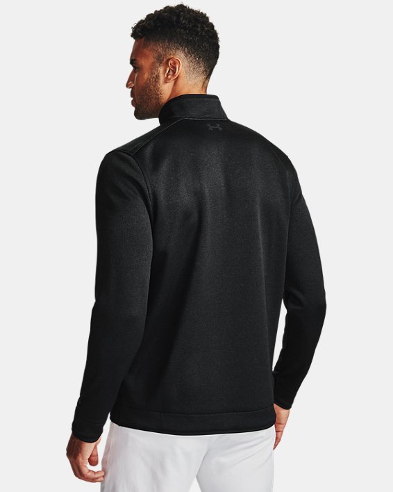 Men's UA Storm SweaterFleece ½ Zip, Black, pdpMainDesktop image number 1